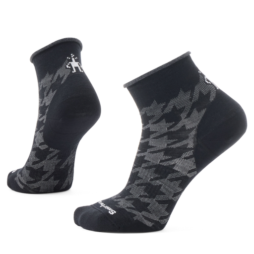 Smartwool Everyday Lifestyle Hounds Tooth Ankle Sock - Black Black