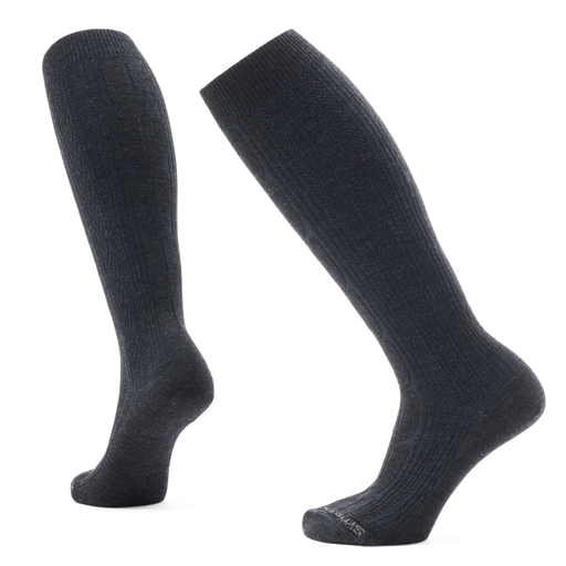 Smartwool Everyday Lifestyle Cable Knee High Sock - Charcoal Charcoal