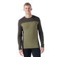 Smartwool Men's Classic Thermal Merino Base Layer Colorblock Crew - Winter Moss/North Woods Winter Moss/North Woods