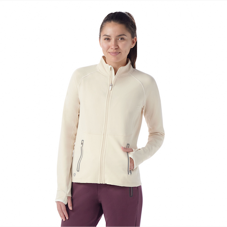 Smartwool Women's Active Fleece Full Zip - Almond Almond