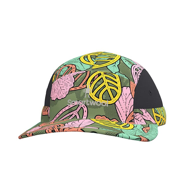 Smartwool Hike 5 Panel Hat - Fern Green Aloha Forest Fern Green Aloha Forest
