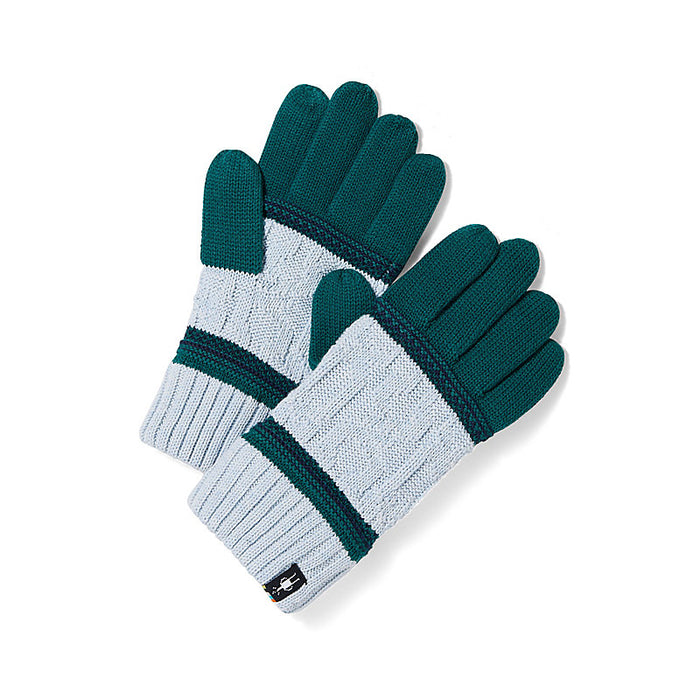 Smartwool Popcorn Cable Glove Emerald green
