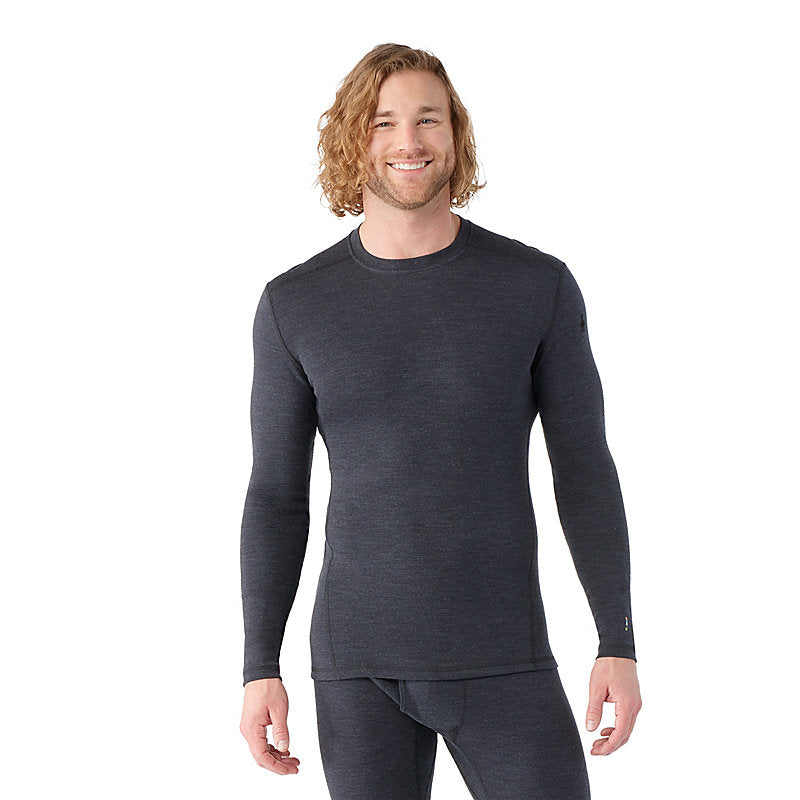 Smartwool Men's Classic Thermal Merino Base Layer Crew Charcoal heather