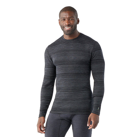 Smartwool Men's Classic Thermal Merino Base Layer Crew Black color shift