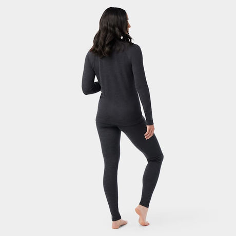 Smartwool Womens Classic Thermal Merino Base Layer Crew Charcoal heather