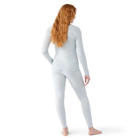 Smartwool Women's Classic Thermal Merino Base Layer Crew - Winter Sky Heather Winter Sky Heather