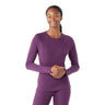 Smartwool Women's Classic Thermal Merino Base Layer Crew Purple iris heather