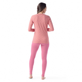 Smartwool Women's Classic Thermal Merino Base Layer Crew - Garden Pink Digi Snow Garden Pink Digi Snow