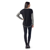 Smartwool Womens Shadow Pine Colorblock Sweater Black