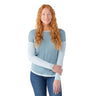 Smartwool Women's Shadow Pine Colorblock Crew Sweater Lead heather