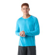 Smartwool Men's Active Ultralite Long Sleeve - Pool Blue Pool Blue