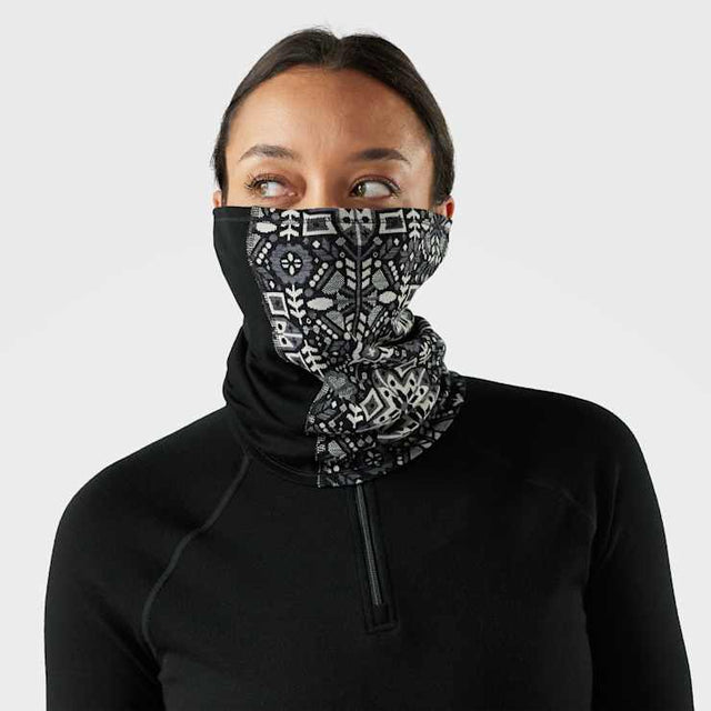 Smartwool Thermal Merino Colorblock Neck Gaitor Black deco floral