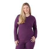 Smartwool Women's Classic Thermal Merino Base Layer Crew Plus Purple iris heather