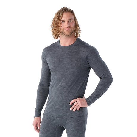 Smartwool Men's Classic All-season Merino Base Layer Long Sleeve Iron heather