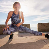 Smartwool Womens Active Printed 7/8 Legging - Nightfall Blue Mountain Nightfall Blue Mountain /  / REG