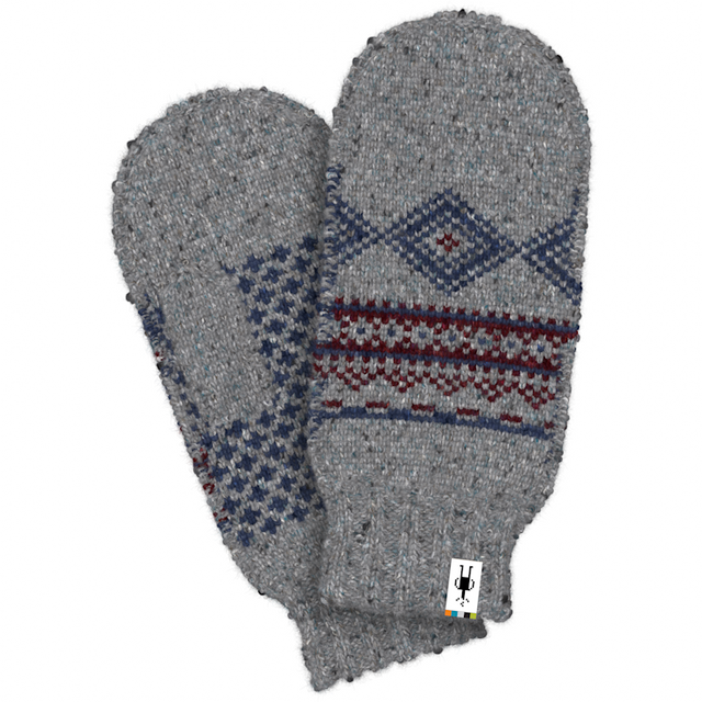 Smartwool Hudson Trail Nordic Mitten - Light Gray Heather Light Gray Heather