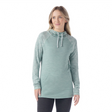 Smartwool Women's Thermal Merino Drape Neck Hoodie - Arctic Green Digi Snow Arctic Green Digi Snow