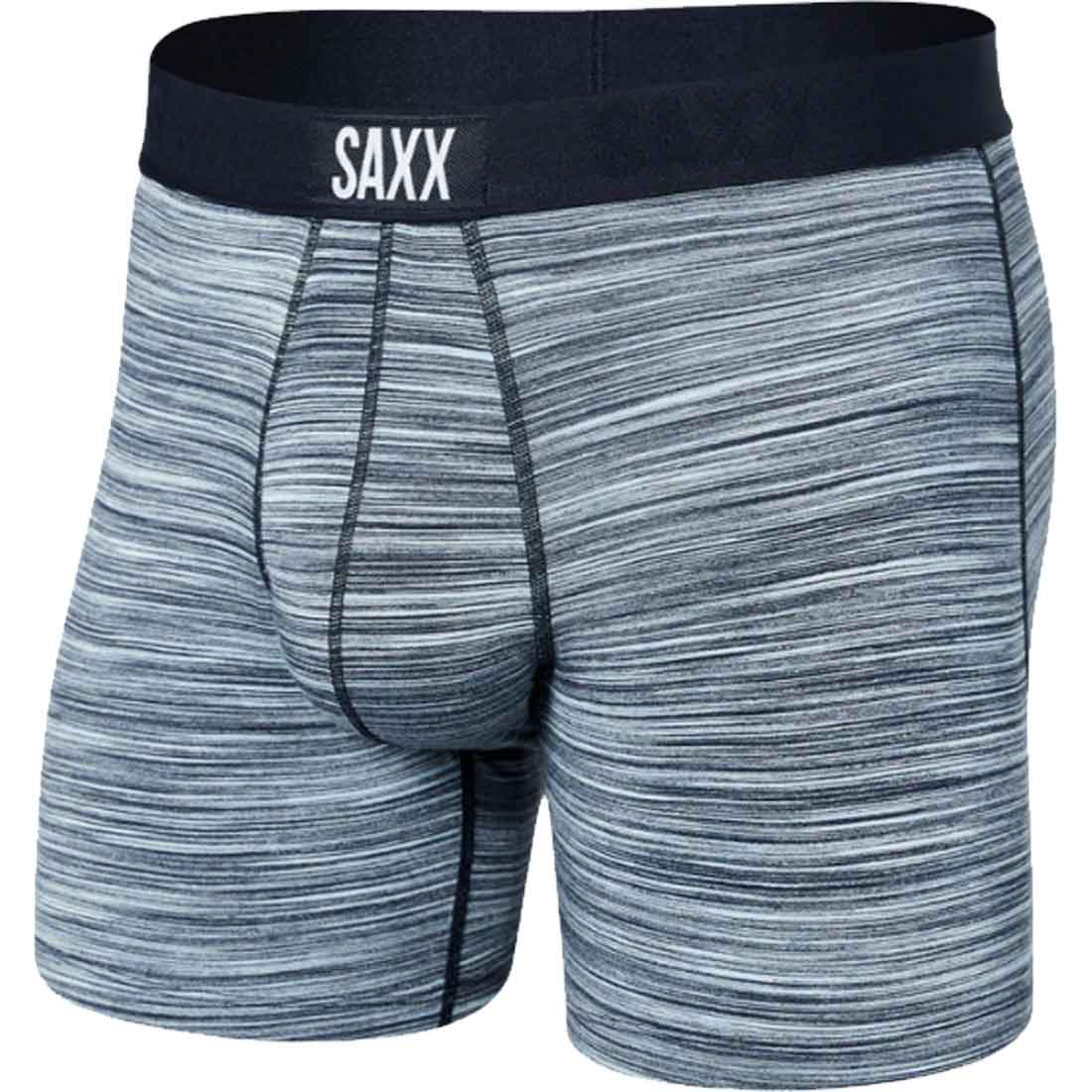 Saxx Men's Vibe Super Soft Boxer Brief Space Dye Heather - Blue