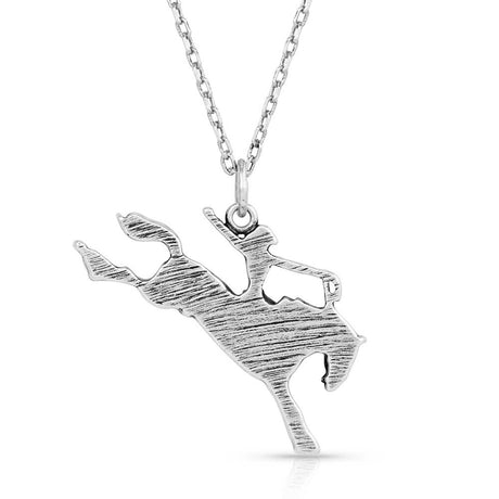 Montana Silversmiths Saddle Bronc Rider Pendant Necklace