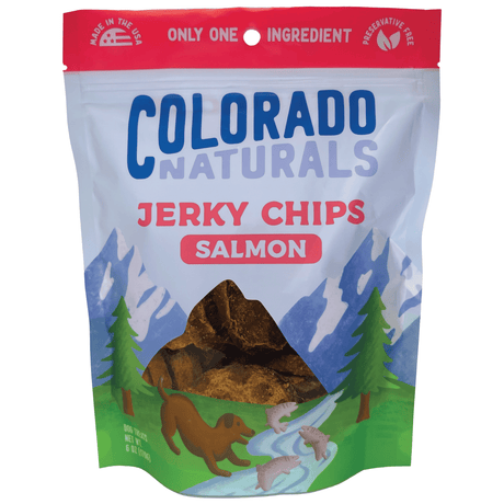 Colorado Pet Treats Colorado Naturals Salmon Jerky Chip Dog Treats - 6oz. Salmon