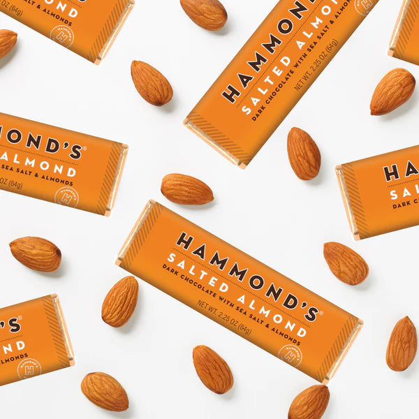 Hammond's Candies Salted Almond Dark Chocolate Bar