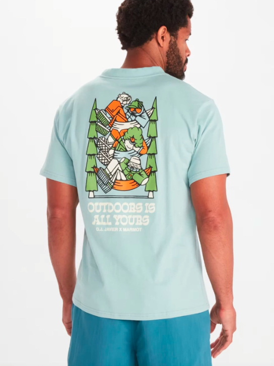 Unisex Marmot X Dj Javier "outdoors Is All Yours" Heavyweight Short-sleeve T-shirt