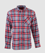 Noble Outfitters Men's Ranch Tough Flannel Button Down Shirt Red/White/Blue Plaid / REG