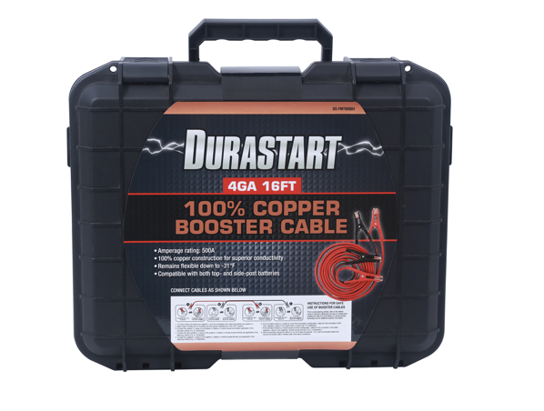 Dura start 4GA 100% Copper 16FT Jumper Cables