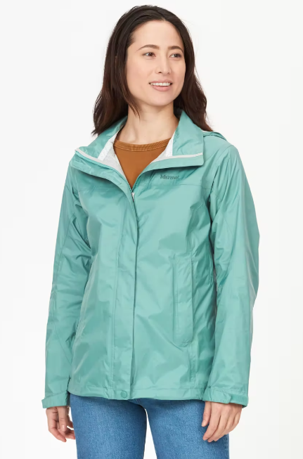 Marmot Women's PreCip Eco Jacket Blue Agave