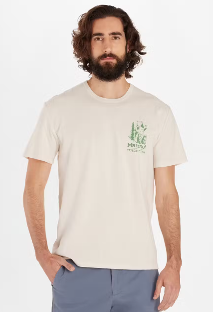 Marmot Men's Cotton Trail Buddies Short Sleeve Tee - Papyrus Papyrus