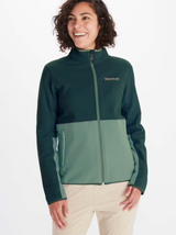 Marmot Women's Rocklin Full-Zip Jacket - Dark Jungle/Frosty Green Dark Jungle/Frosty Green