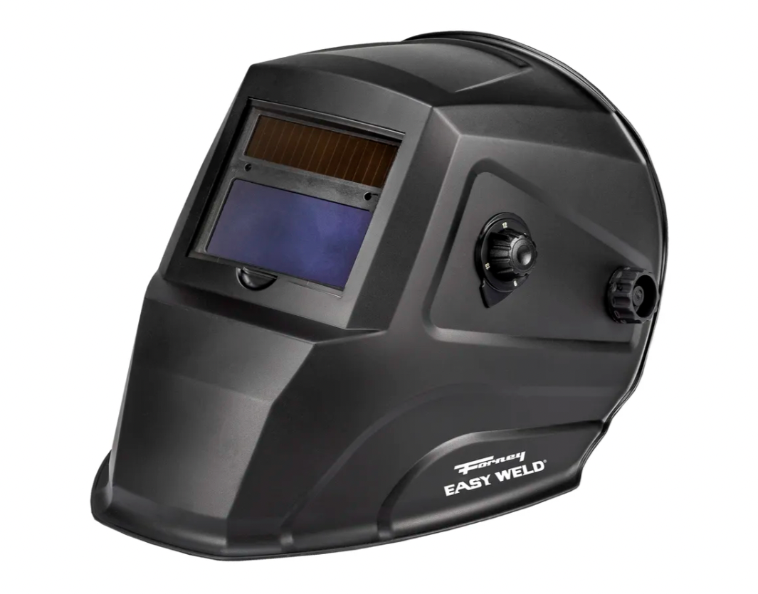 Forney Industries Easy Weld Black Matte Auto-Darkening Filter (ADF) Welding Helmet