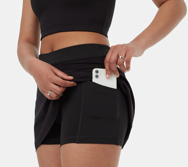 Tentree Women's inMotion Skort - Meteorite Black