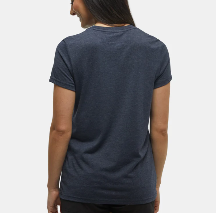 Tentree Women's Retro Juniper T-Shirt - Meteorite Black Heather/Burlwood