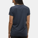 Tentree Women's Retro Juniper T-Shirt - Meteorite Black Heather/Burlwood