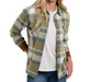 Kuhl Clothing Women's Tess Flannel Long-Sleeve - Soft Pine Soft Pine