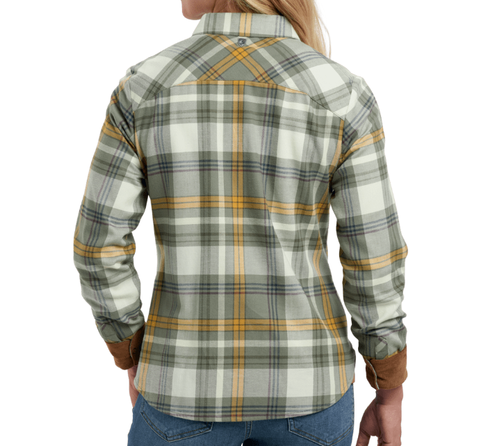 Kuhl Clothing Women's Tess Flannel Long-Sleeve - Soft Pine