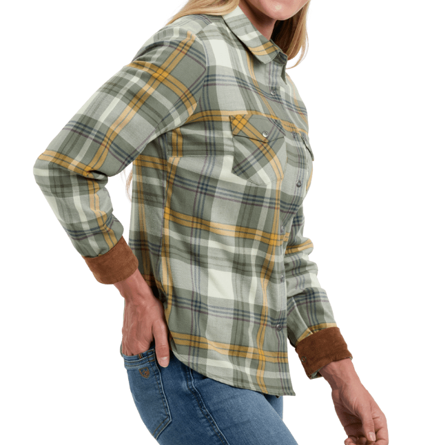 Kuhl Clothing Women's Tess Flannel Long-Sleeve - Soft Pine