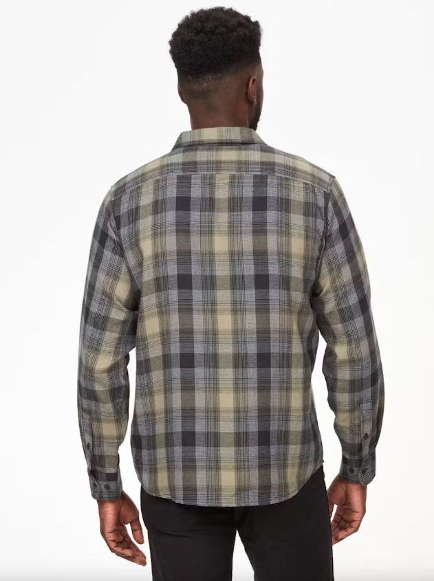 Marmot Men's Fairfax Novelty Lightweight Flannel Shirt - Black