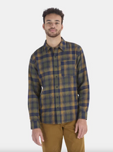 Marmot Men's Fairfax Novelty Lightweight Flannel Shirt - Nori/Golden Sun Nori/Golden Sun