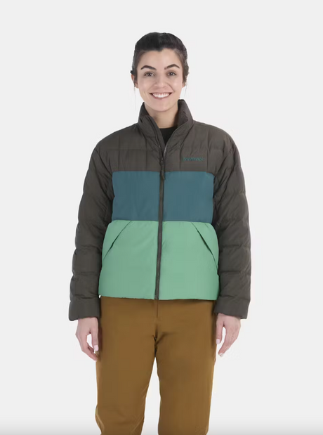 Marmot Women's Ares Jacket - Rosin Green/Dark Jungle/Clover Rosin GreenDark Jungle/Clover