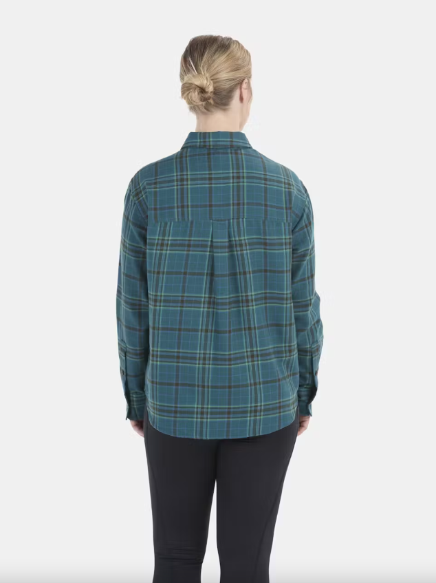 Marmot Women's Fairfax Novelty Lightweight Flannel Shirt - Dark Jungle