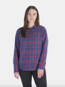 Marmot Women's Fairfax Novelty Lightweight Flannel Shirt - Team Red/Twilight Blue Team Red/Twilight Blue