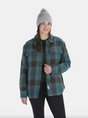 Marmot Women's Ridgefield Sherpa-Lined Flannel Jacket - Dark Jungle Dark Jungle