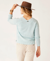 Carve Designs Women's Zella Merino Sweater - Ice Stripe