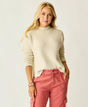 Carve Designs Women's Olivia Plush Sweater - Cement Herringbone Cement Herringbone