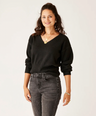 Carve Designs Women's Ruth Reversible Fuzzy Sweater - Black Black