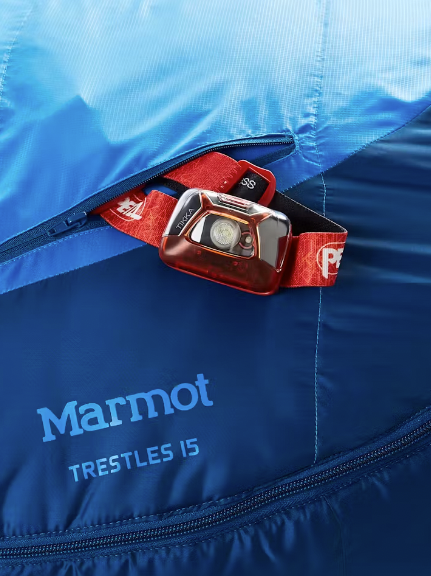 Marmot Trestles 15º Sleeping Bag - Cobalt Blue/Blue Night