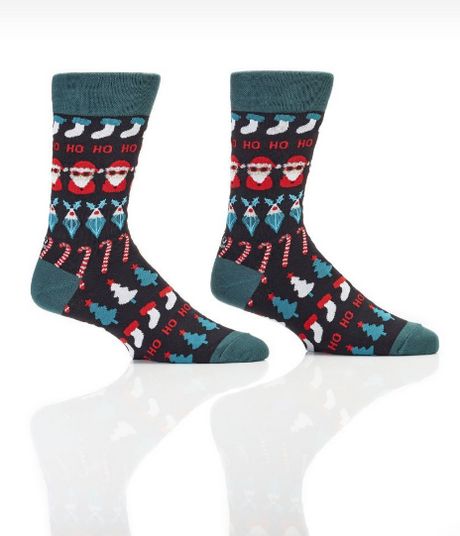 YO Sox Fair Isle Christmas - Cotton Dress Crew Socks