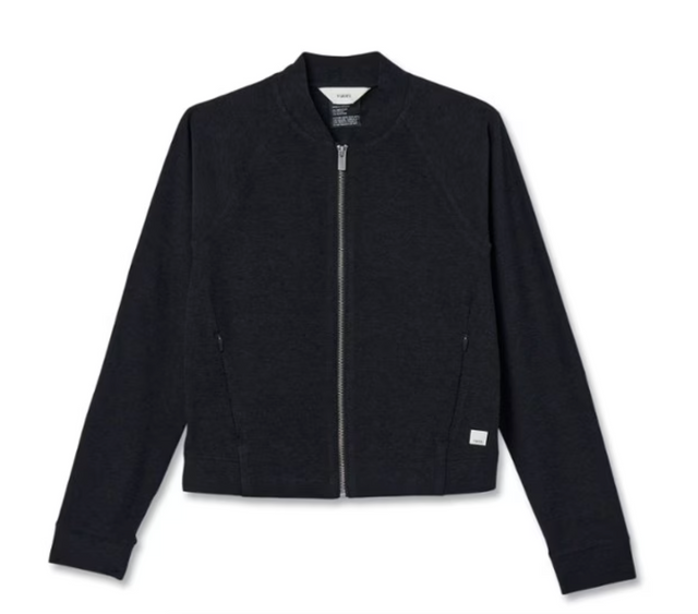 Vuori Elevation Track Jacket - Black Heather Black Heather